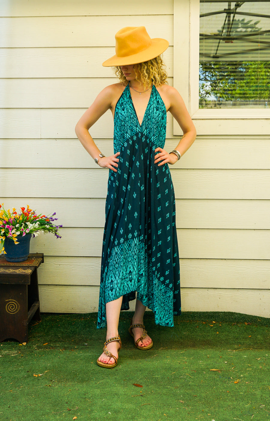 Teal Tide Maxi Dress