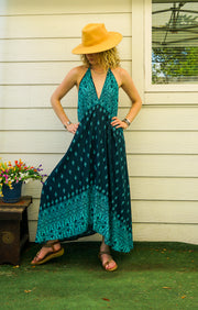 Teal Tide Maxi Dress