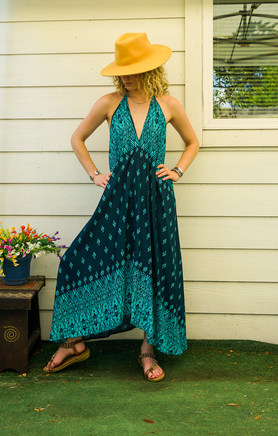 Teal Tide Maxi Dress