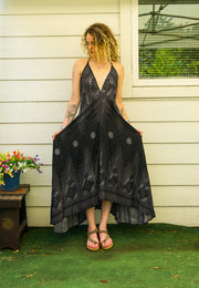 Midnight Eclipse Goddess Maxi Dress