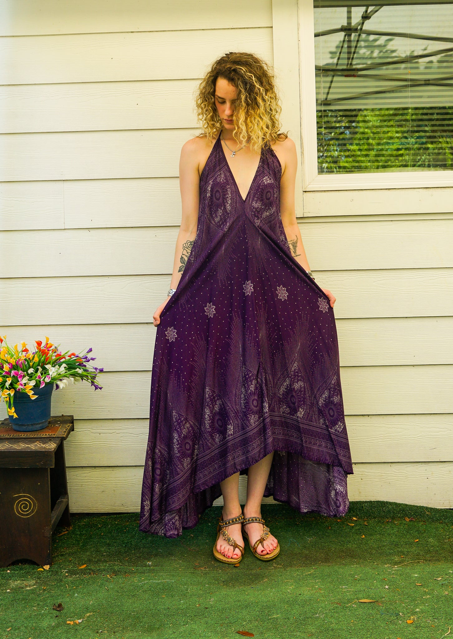 Amethyst Moon Goddess Maxi Dress