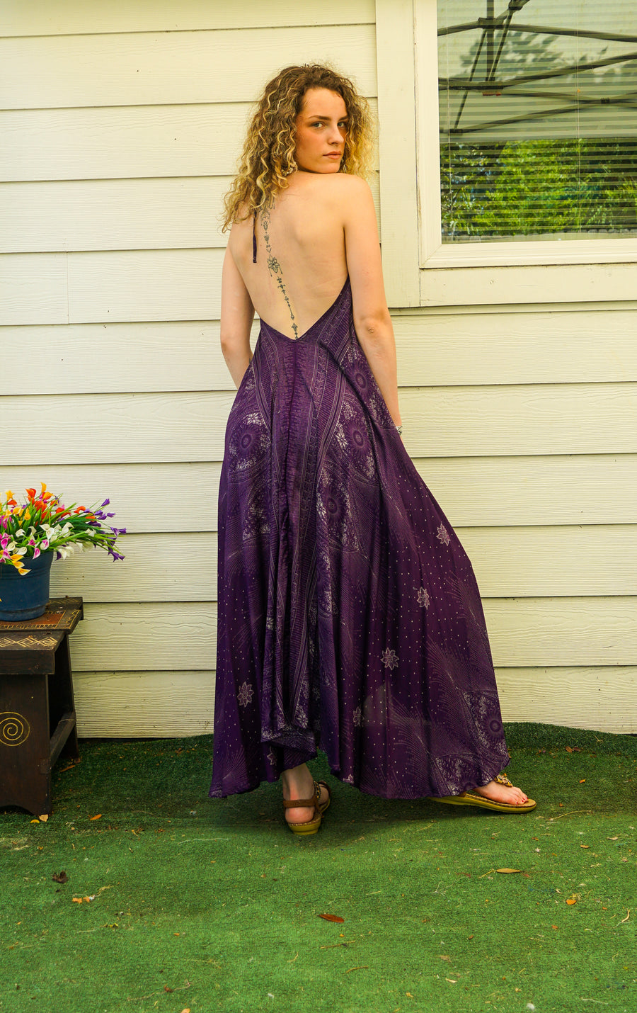 Amethyst Moon Goddess Maxi Dress