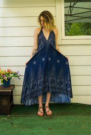 Indigo Night Goddess Maxi Dress