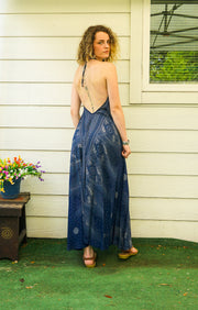 Indigo Night Goddess Maxi Dress