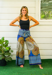 Celestial Mandala Palazzo Wrap Pants