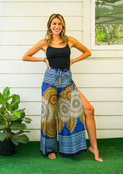 Celestial Mandala Palazzo Wrap Pants