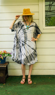 Moonstone Spiral Midi Dress