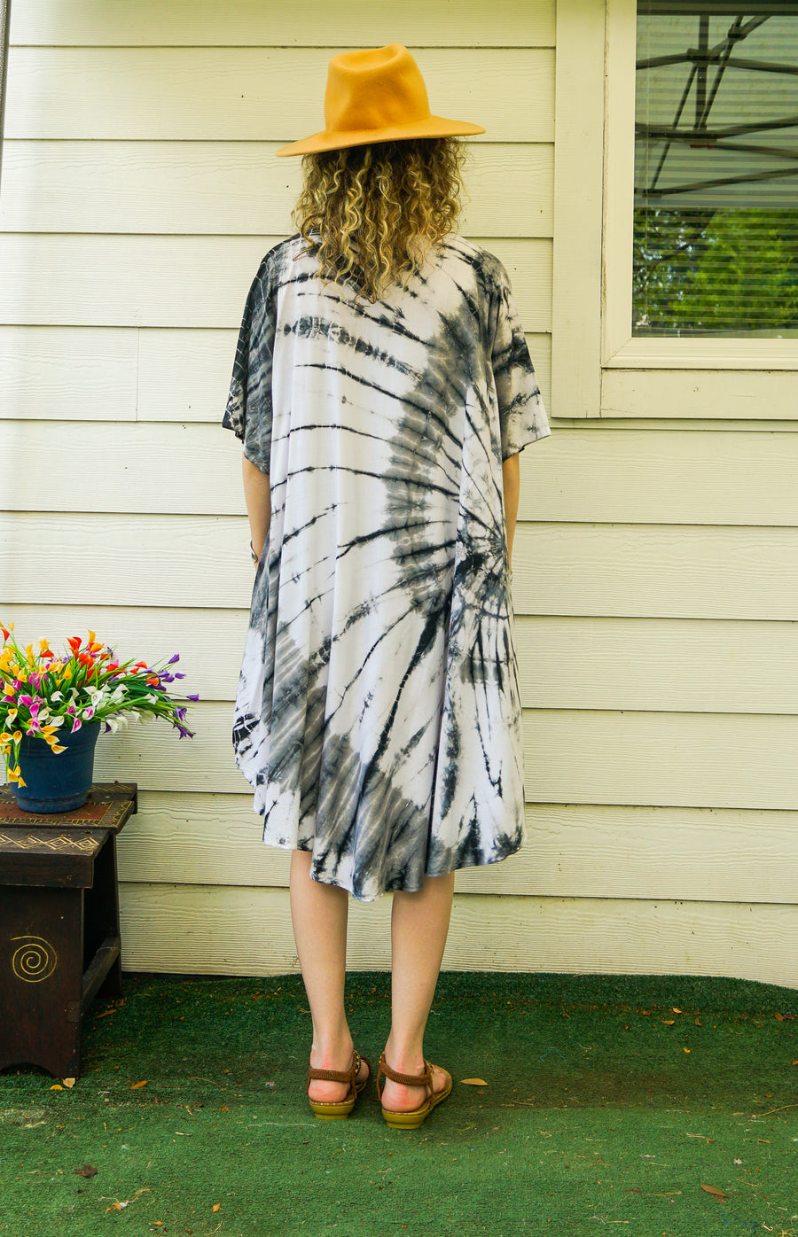 Moonstone Spiral Midi Dress