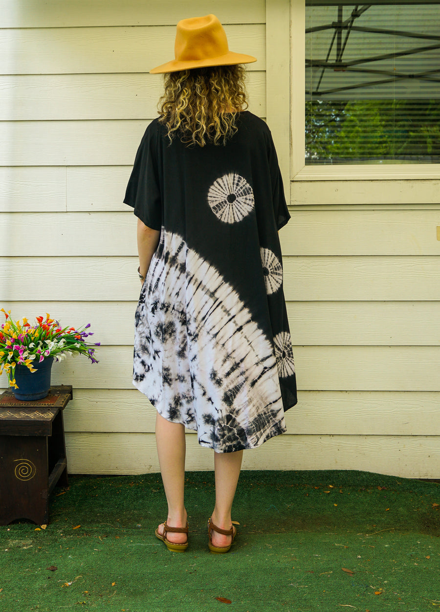 Obsidian Eclipse Tie-Dye Dress