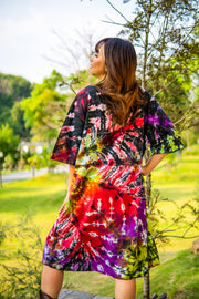 Earth & Ember Hand Dyed Boho Cotton Dress with Pockets