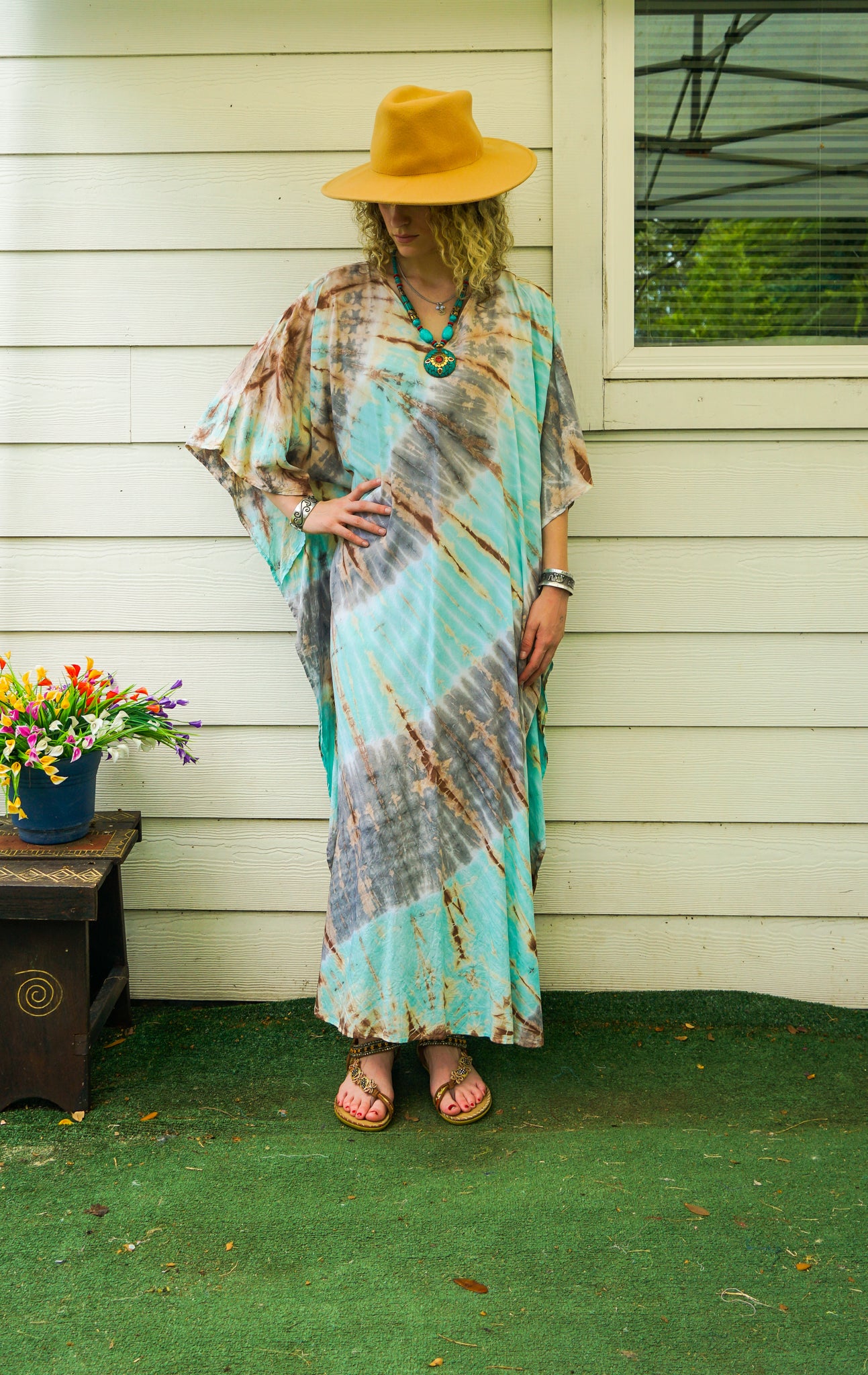 Sea Stone Waves Kaftan