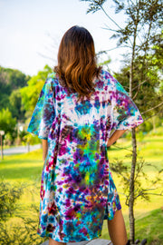 Painted Dream Hand Dyed Boho Cotton Dress with Pockets