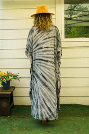 Stone Wave Tie-Dye Kaftan Dress