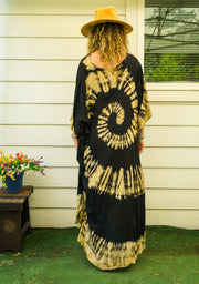 Golden Eclipse Kaftan Dress