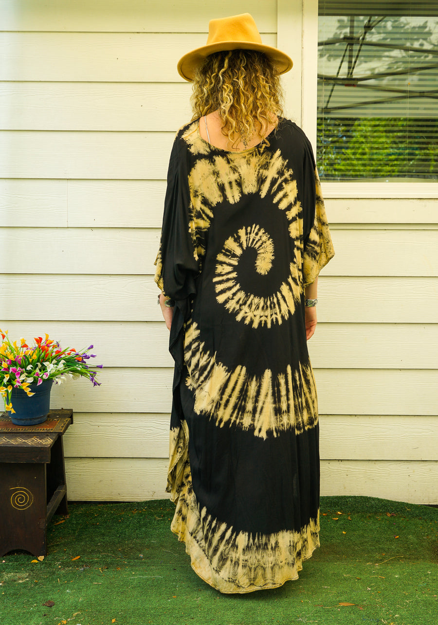 Golden Eclipse Kaftan Dress
