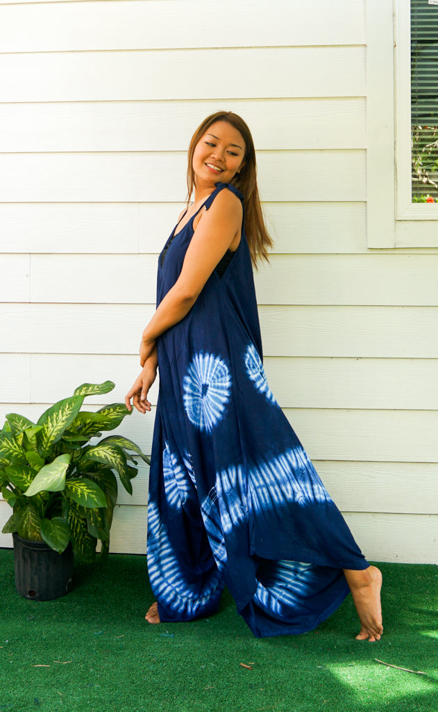 Indigo Bloom Jumpsuit