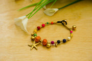 Colorful Starfish Charm Bracelet | Beach Boho Style