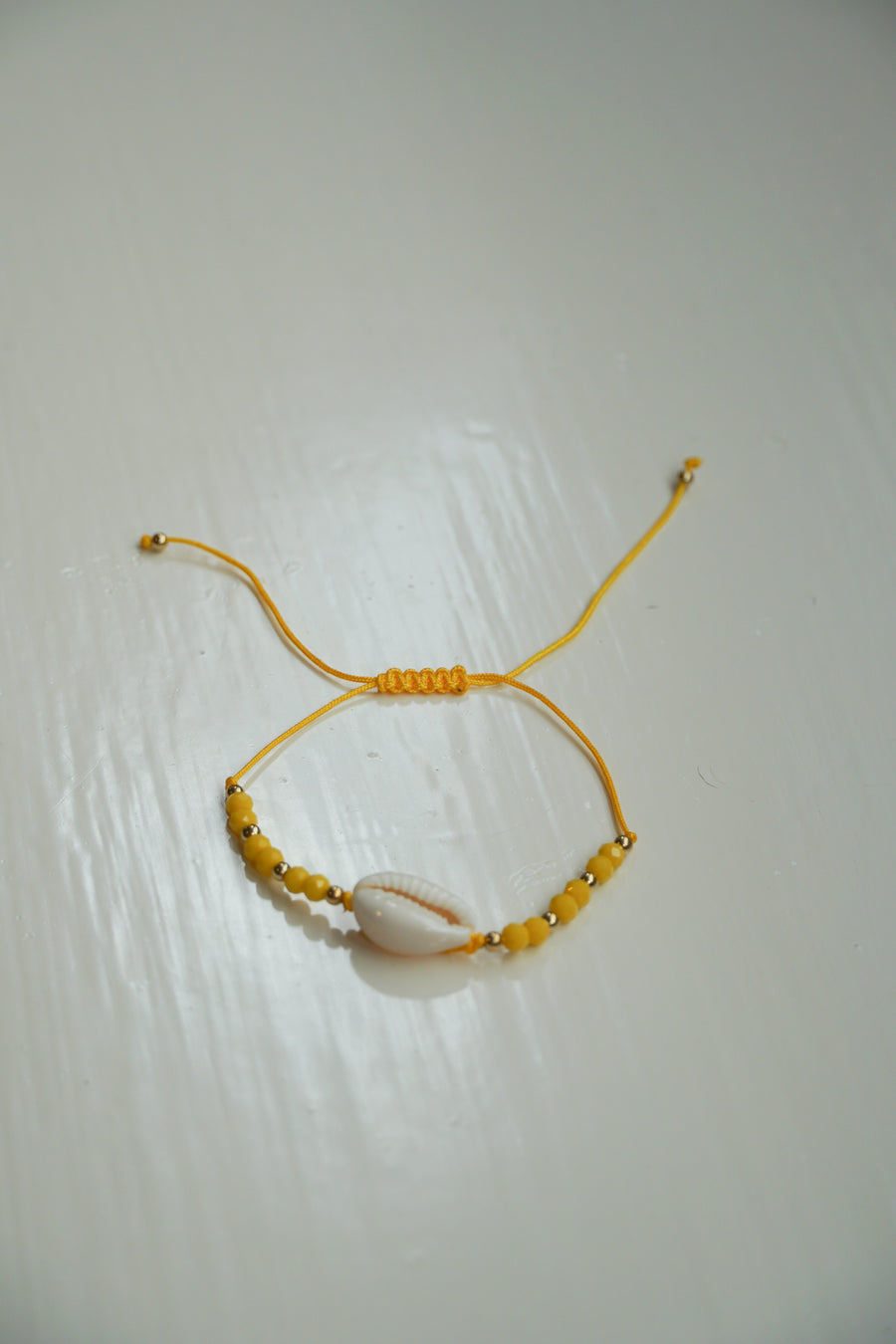 Yellow Shell Beaded Bracelet / Anklet