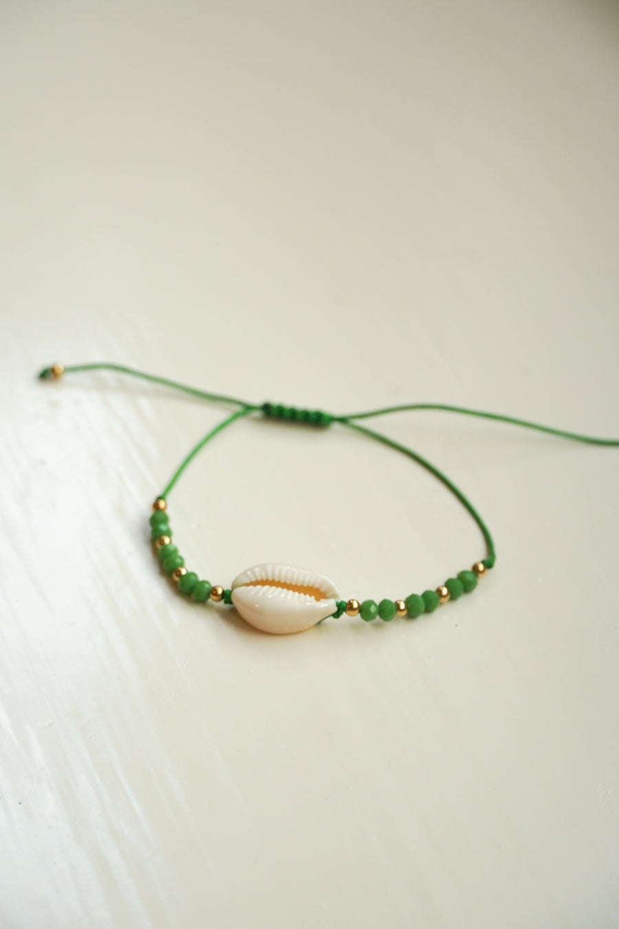 Green Shell Beaded Bracelet / Anklet
