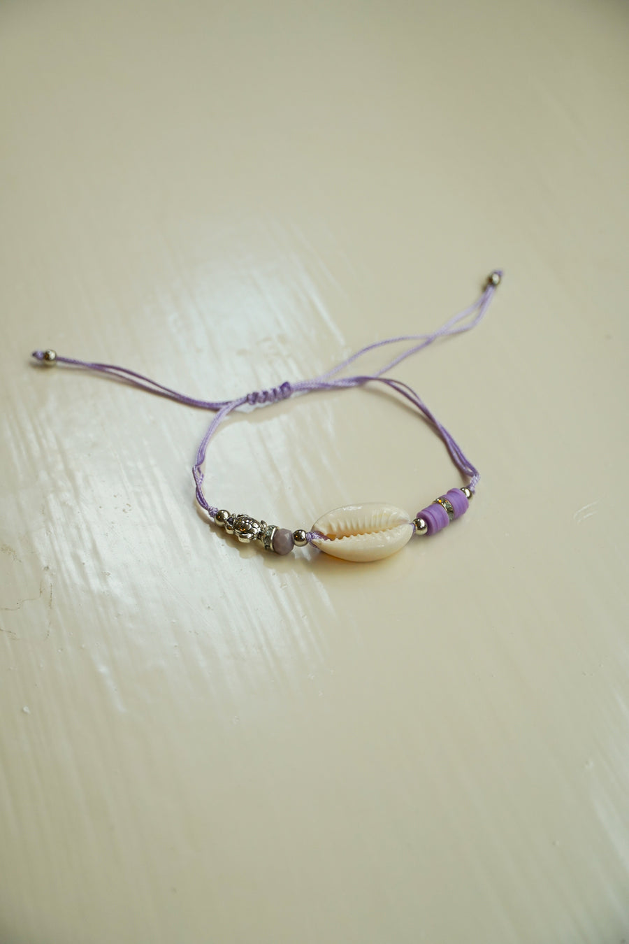 Lilac Shell Turtle Bracelet / Anklet