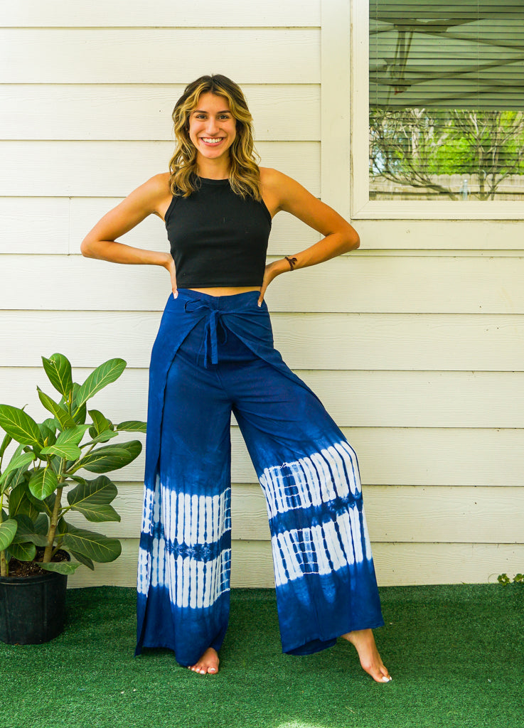 Tidal Flow Palazzo Wrap Pants