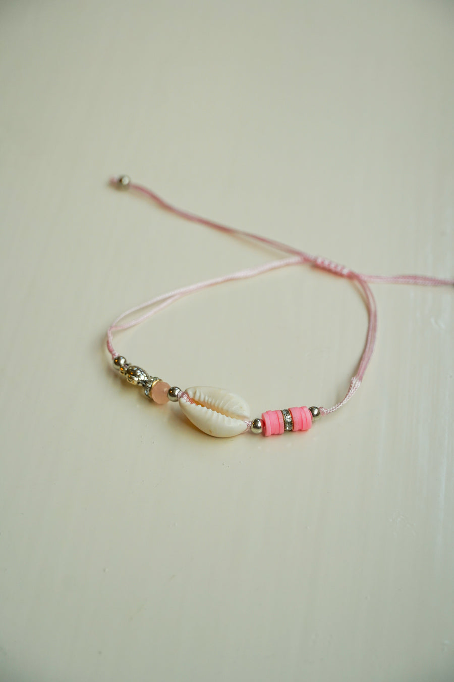 Soft Pink Shell Turtle Bracelet / Anklet