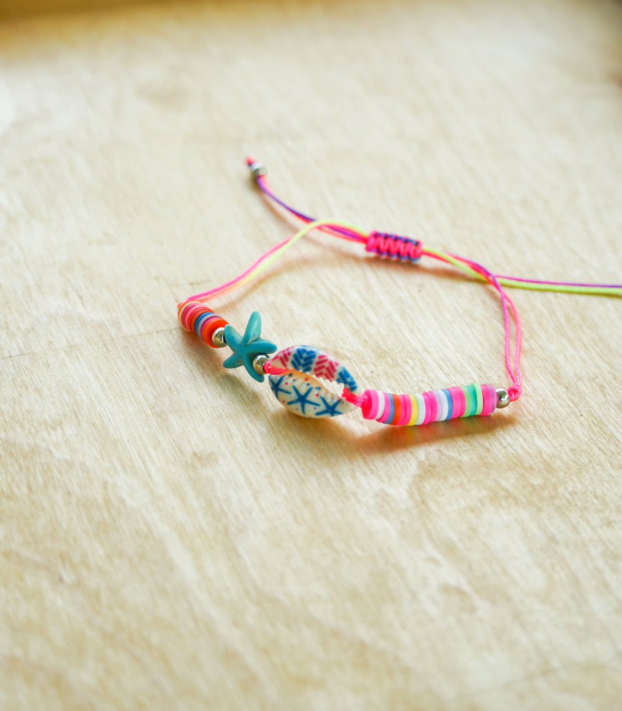 Starfish Shell Colorful Bracelet / Anklet