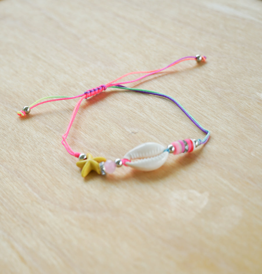 Yellow Starfish Shell Bracelet / Anklet