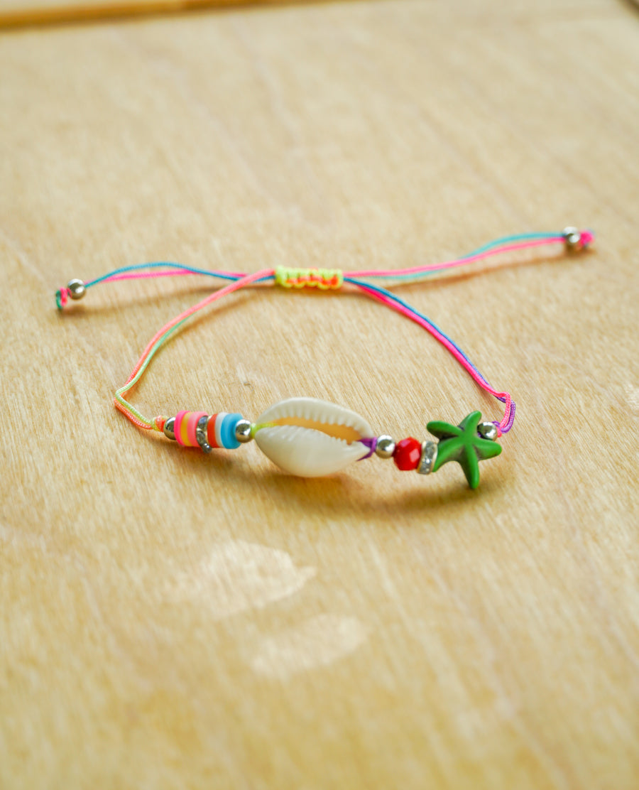 Green Starfish Shell Bracelet / Anklet