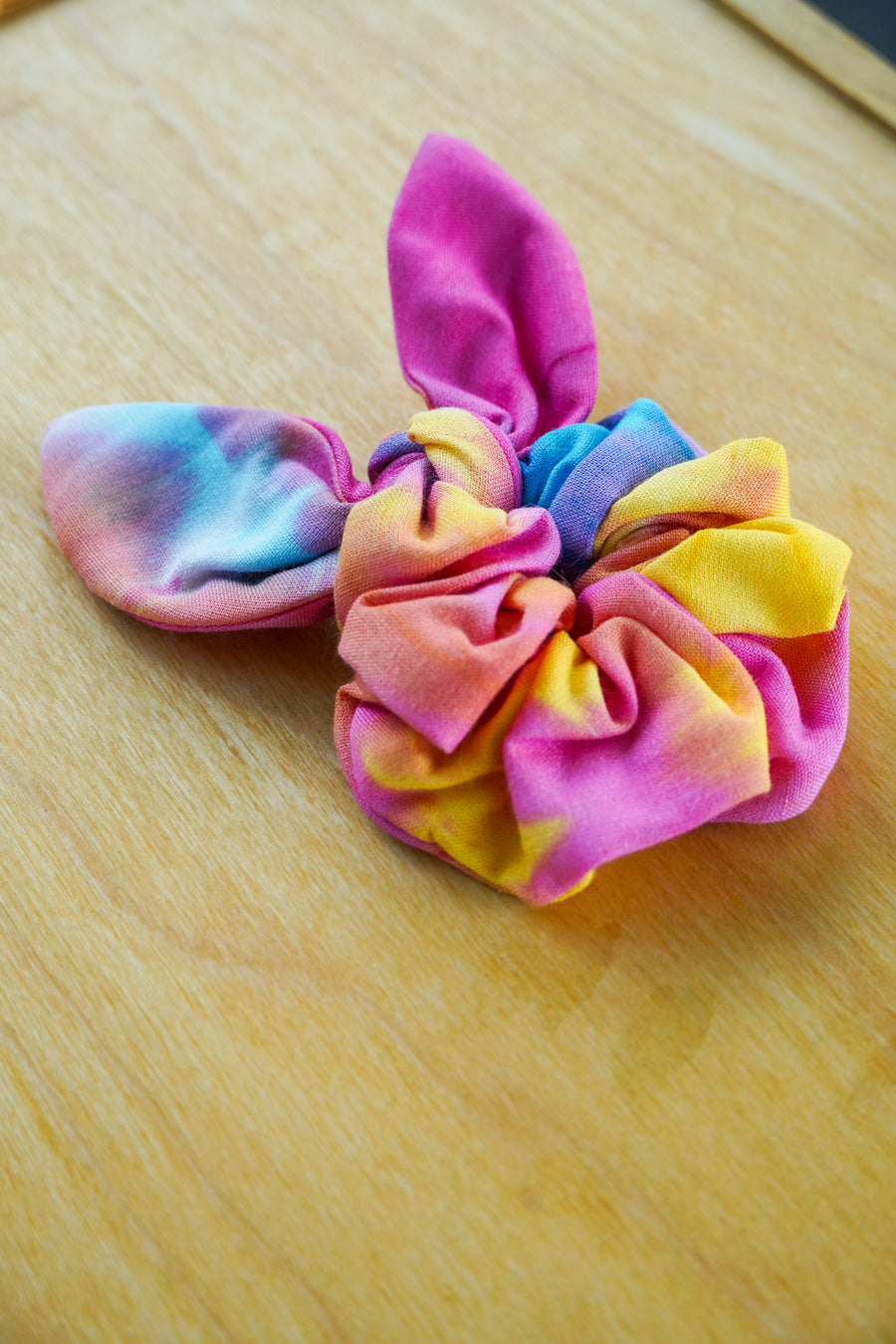 Tie-Dye Bunny Ear Scrunchie