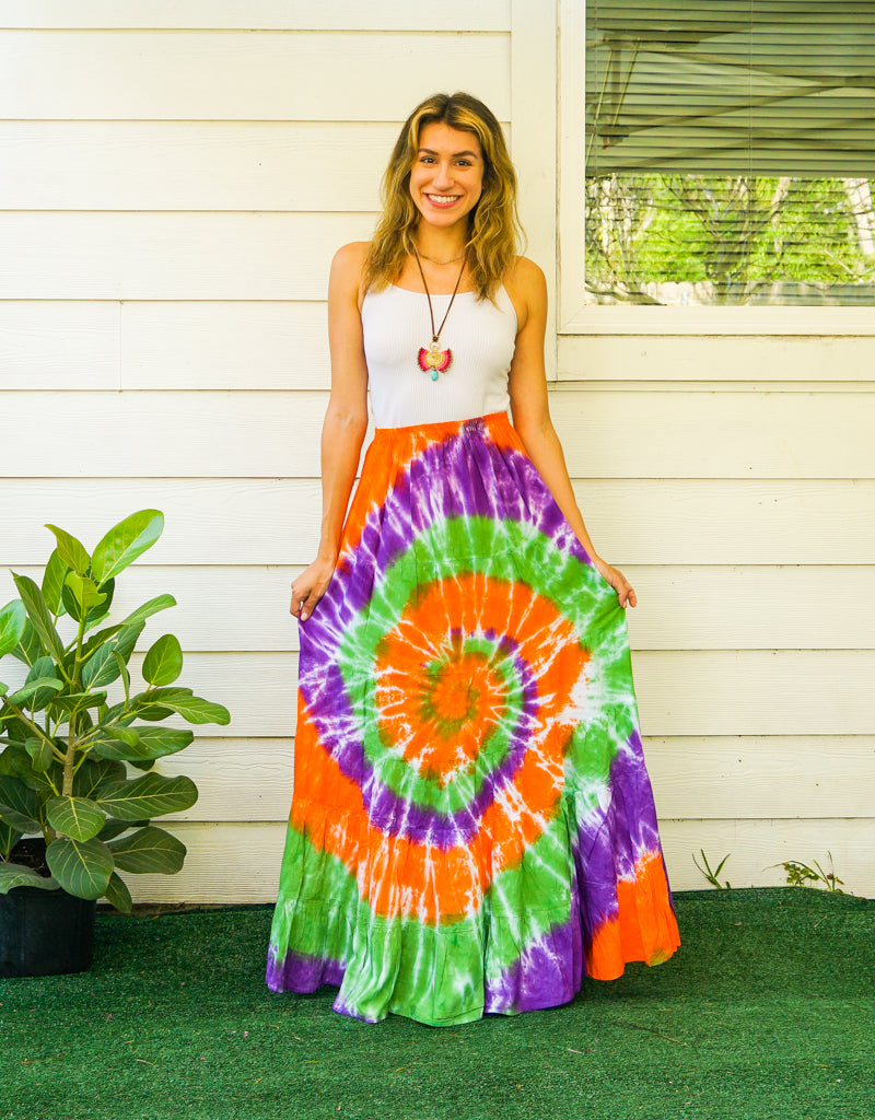 Harvest Swirl Maxi Skirt