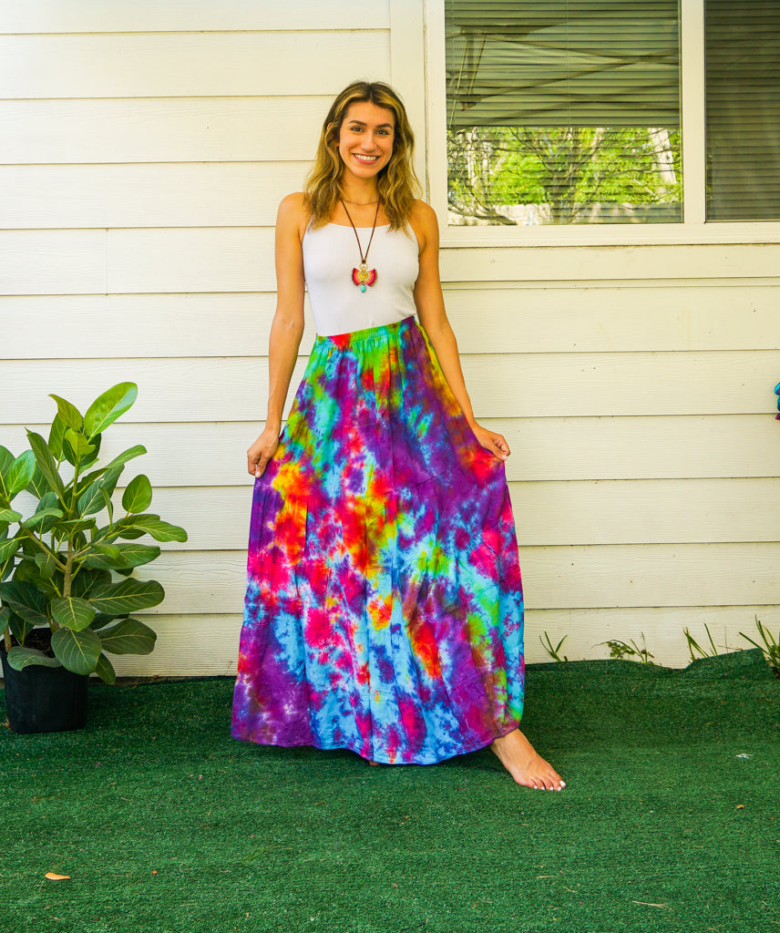 Free Spirit Ruffled Tiered Maxi Skirt