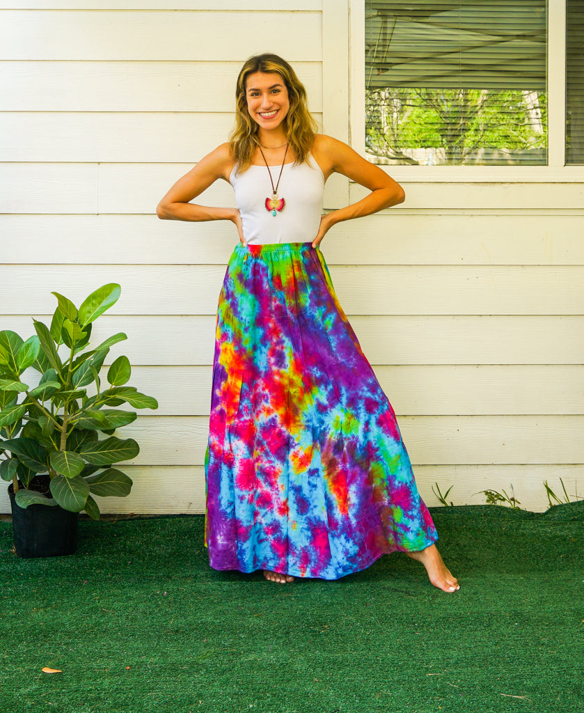 Free Spirit Ruffled Tiered Maxi Skirt
