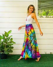 Wildflower Dance Hand Dyed Tiered Maxi Skirt