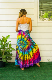 Wildflower Dance Hand Dyed Tiered Maxi Skirt