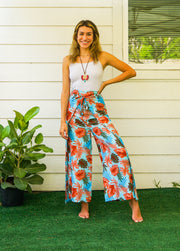Sunkissed Tropics Palazzo Wrap Pants
