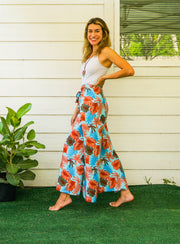 Sunkissed Tropics Palazzo Wrap Pants