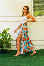 Sunkissed Tropics Palazzo Wrap Pants