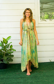 Hand Dyed Goddess Boho Maxi Dress