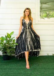 Hand Dyed Goddess Boho Maxi Dress