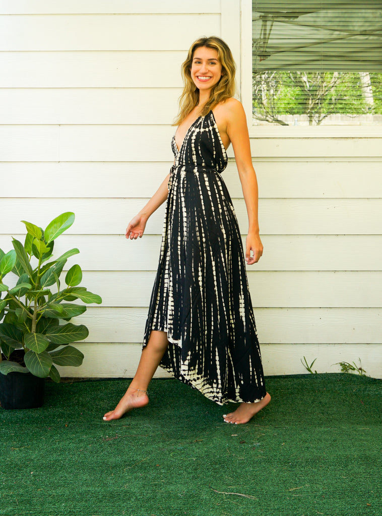 Hand Dyed Goddess Boho Maxi Dress