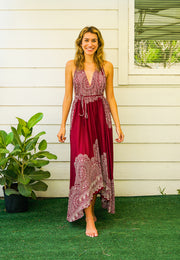 Selene Goddess Boho Maxi Dress