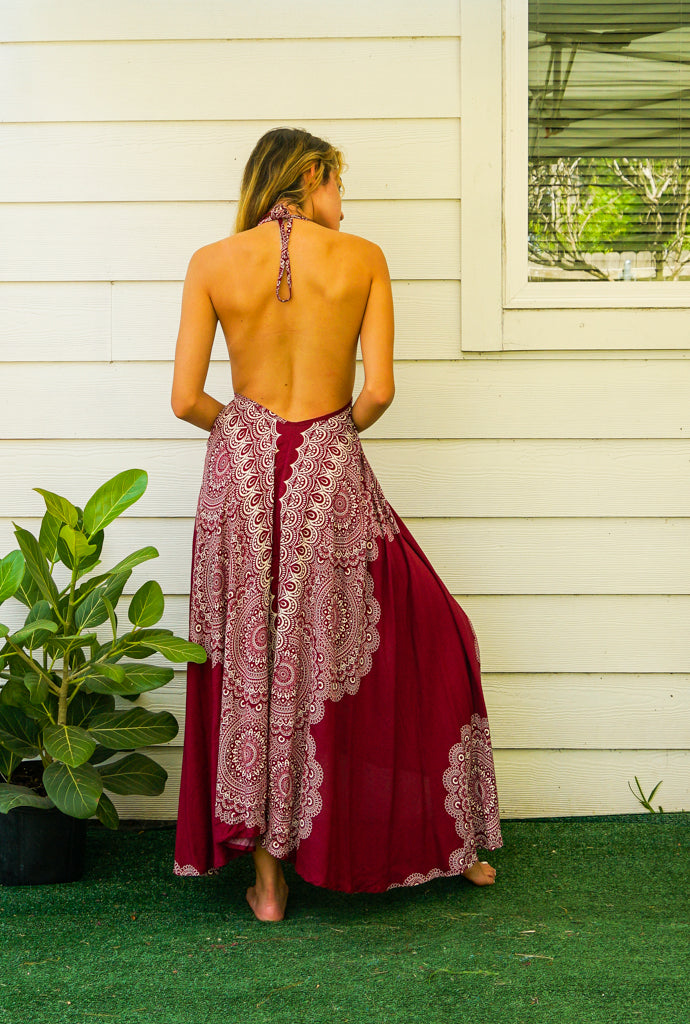 Selene Goddess Boho Maxi Dress