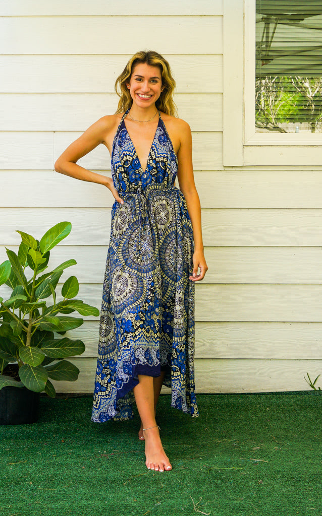 Boho Mandala Goddess Boho Maxi Dress