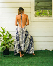 Indigo Elephant Goddess Maxi Dress