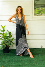 Onyx Goddess Maxi Dress