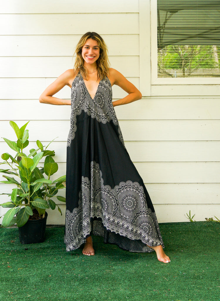 Onyx Goddess Maxi Dress