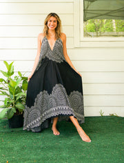 Onyx Goddess Maxi Dress