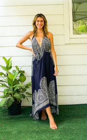 Indigo Moon Goddess Maxi Dress