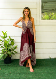 Garnet Goddess Maxi Dress